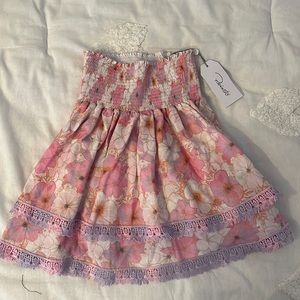 Saks 5th Avenue Floral print lace skirt
